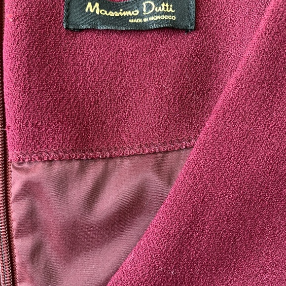 Massimo Dutti Red Wine Work Dress - Picture 4 of 5